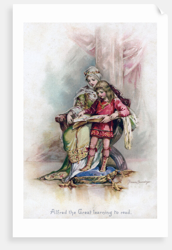 Alfred the Great learning to read by Frances Brundage