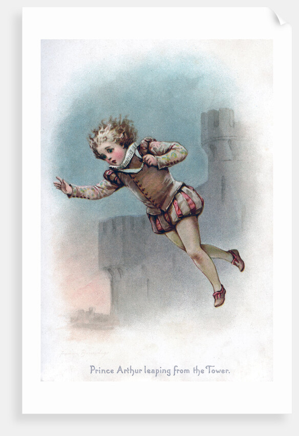 Prince Arthur leaping from the Tower by Frances Brundage