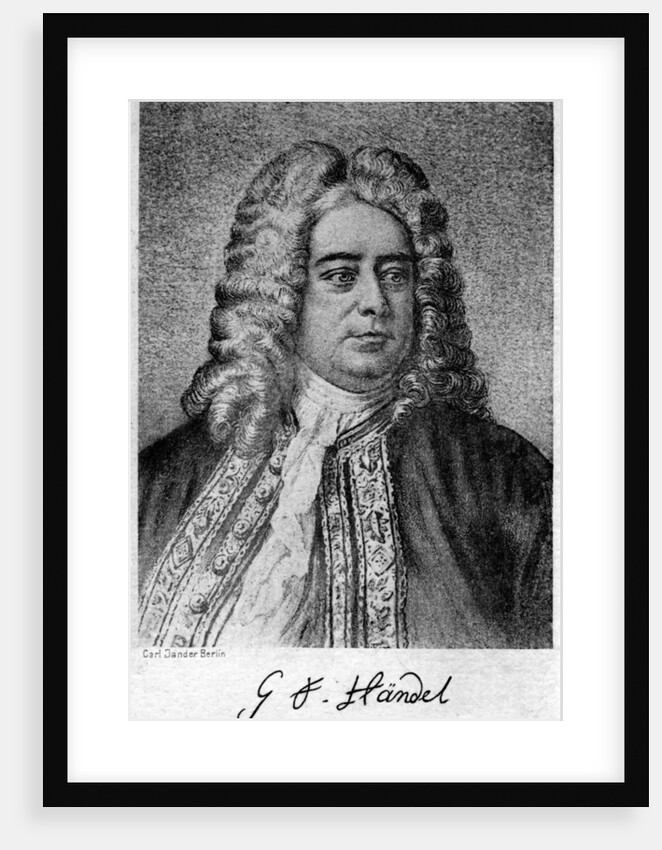George Frideric Handel (1685-1759), German-born British composer by Carl Jander