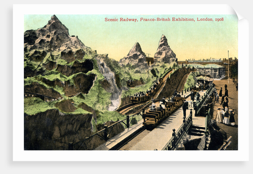 Scenic railway, Franco-British Exhibition, London by Valentine & Sons