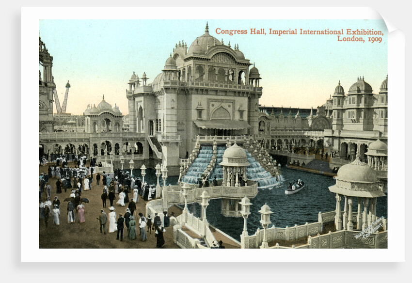 Congress Hall, Imperial International Exhibition, London by Valentine & Sons