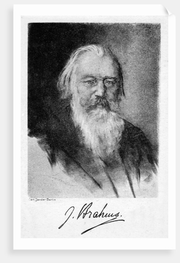Johannes Brahms (1833-1897), German composer by Carl Jander