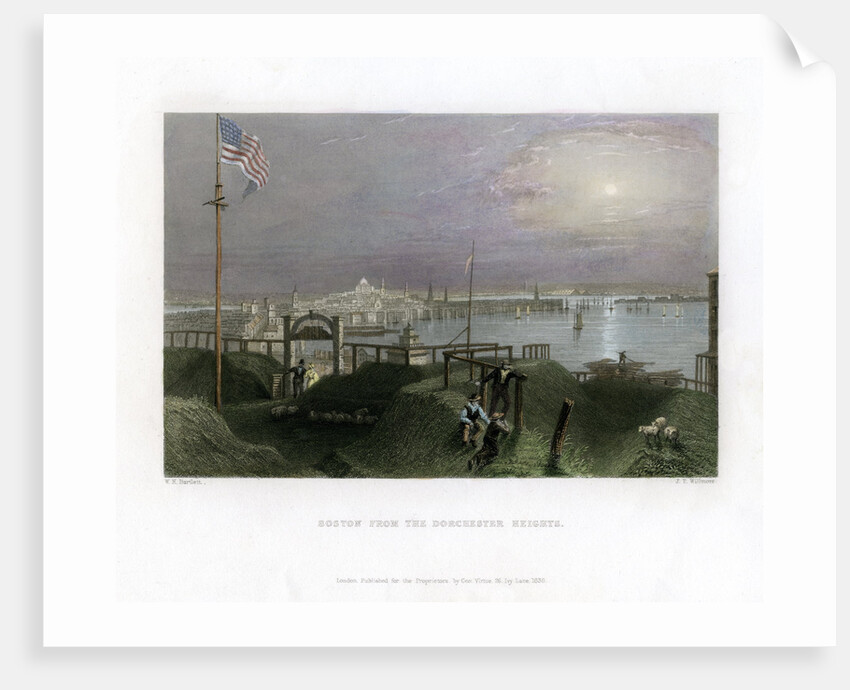 Boston as seen from the Dorchester Heights, USA by James Tibbitts Willmore