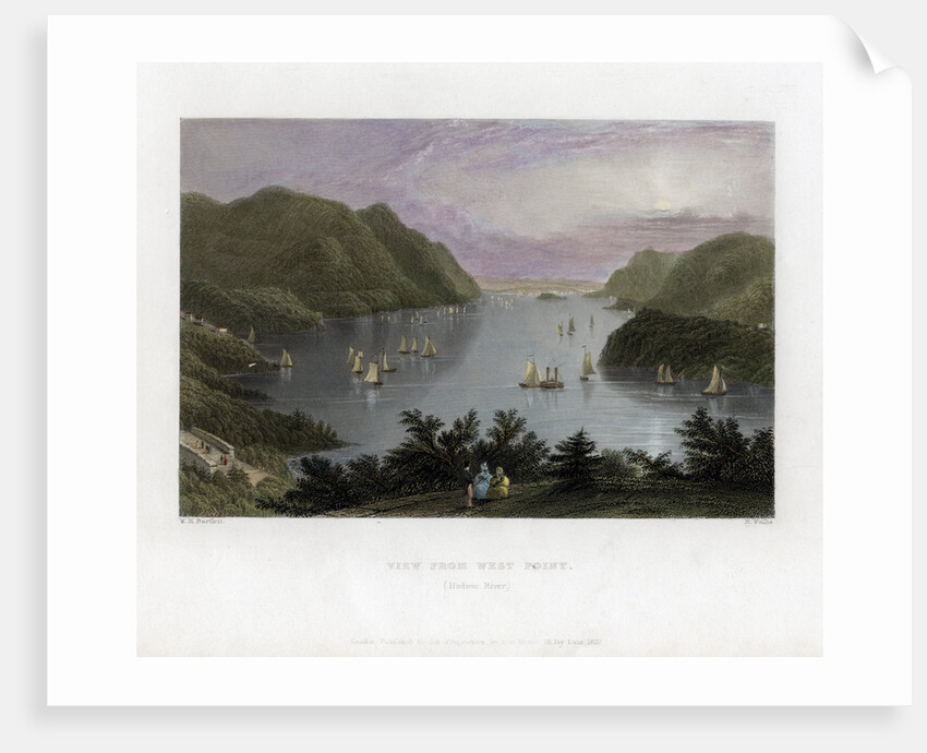 The Hudson River as seen from West Point, USA by R Wallis