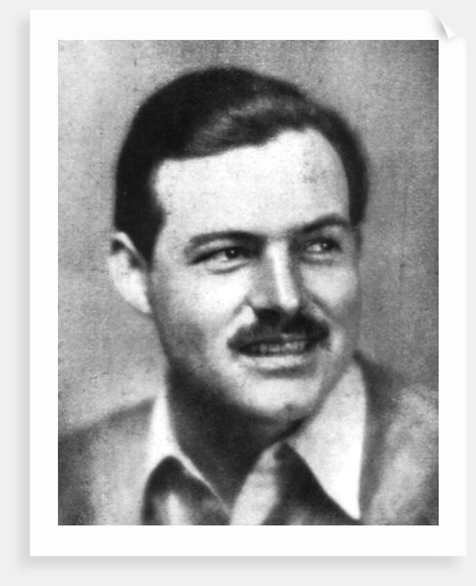 Ernest Hemingway (1899-1961), American novelist by Anonymous