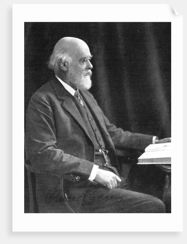 Sir Oliver Joseph Lodge (1851-1940), English physicist and writer by Anonymous