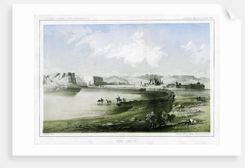 Fort Benton, Montana, USA by John Mix Stanley