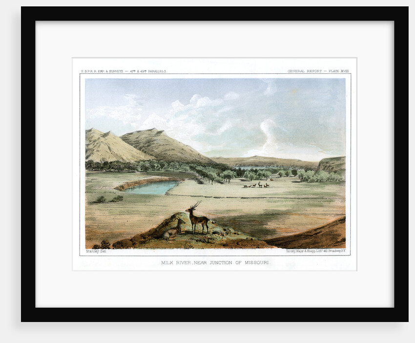 Milk River, Near Junction of Missouri by John Mix Stanley