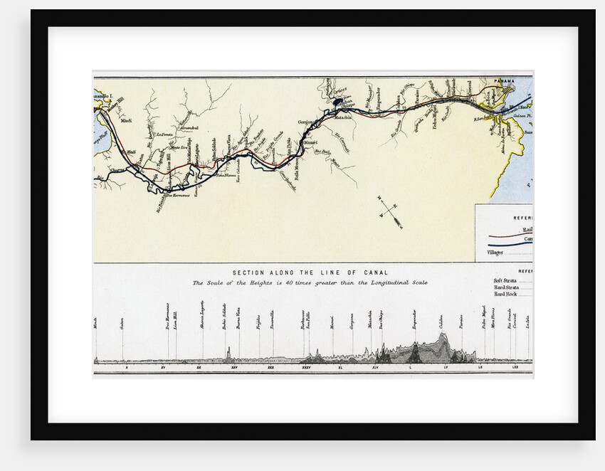 Plan of the Panama Canal by William Mackenzie
