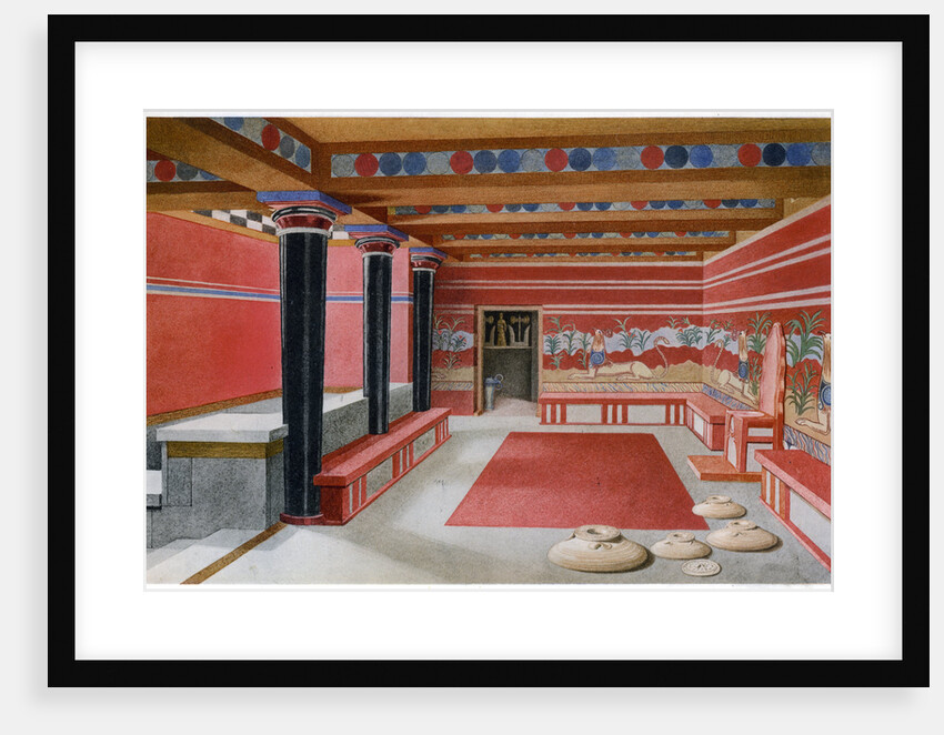 King Minos's throne room, Knossos, Crete by Anonymous