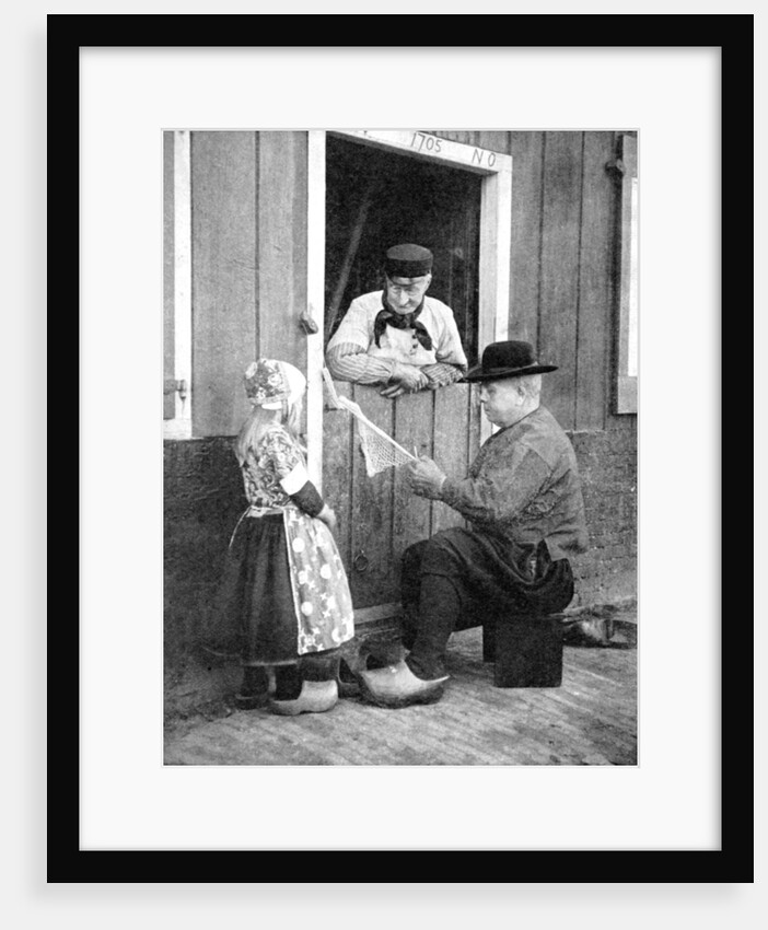 Dutch people wearing clogs, Marken, Holland by Donald McLeish