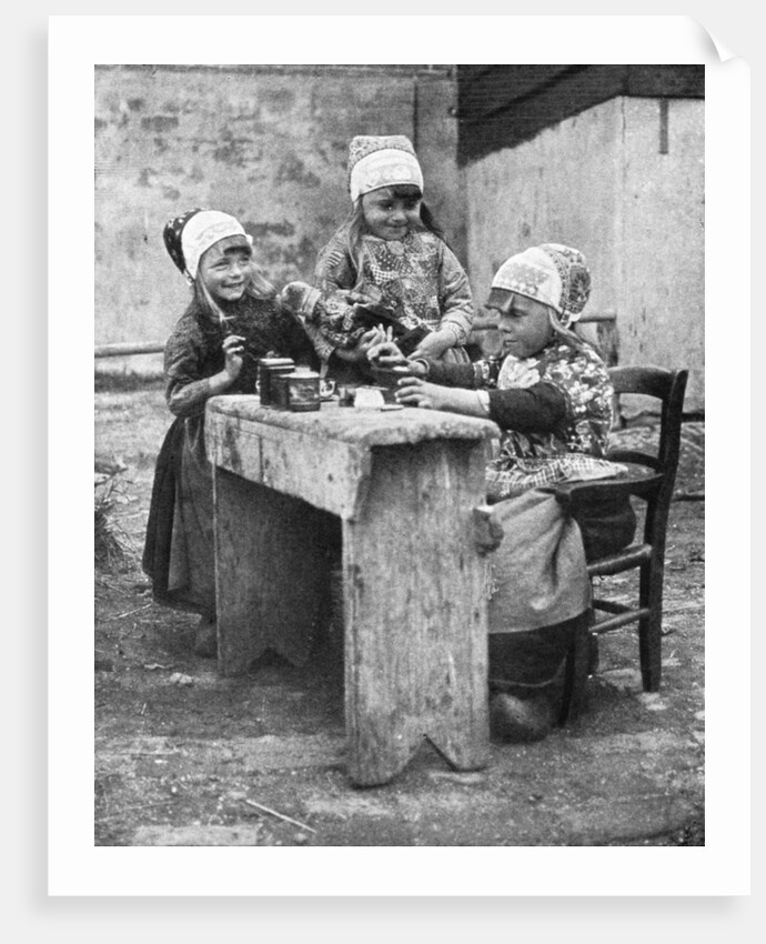 Children in traditional dress, Marken, Holland by Donald McLeish