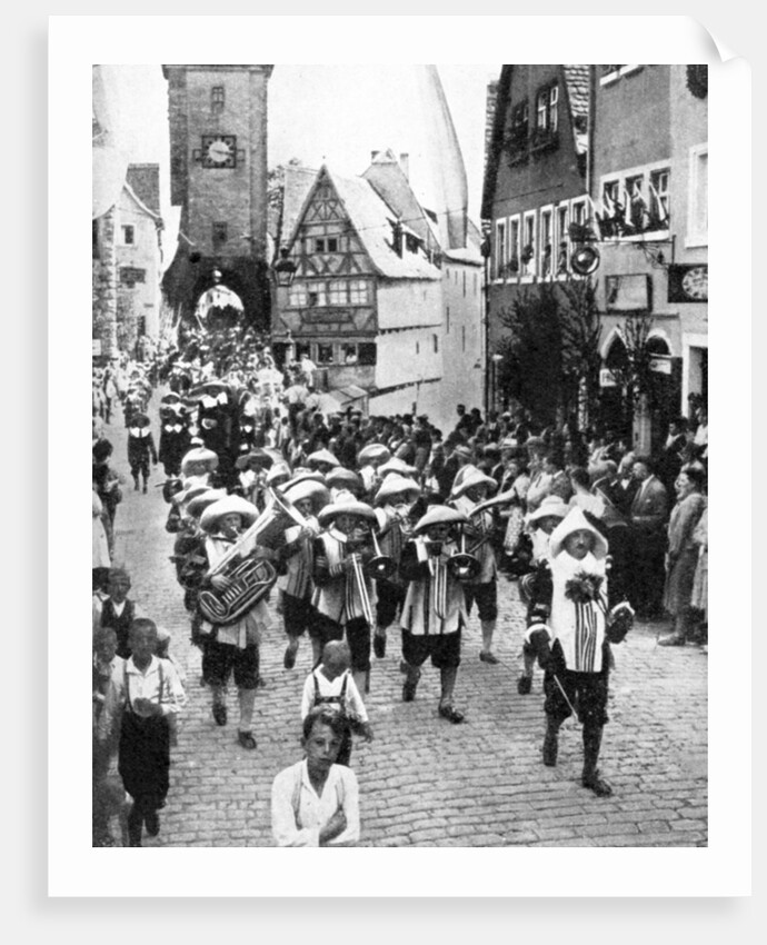 Festival in the medieval old town, Rothenburg ob der Tauber, Bavaria, Germany by Anonymous