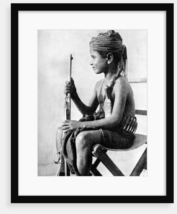 Boy with a gun, Aden Protectorate, Arabia by Fox