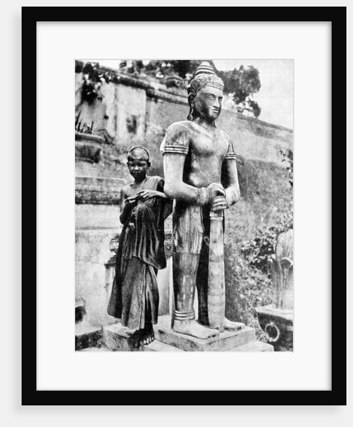Youthful devotee of the great Buddha by Ewing Galloway
