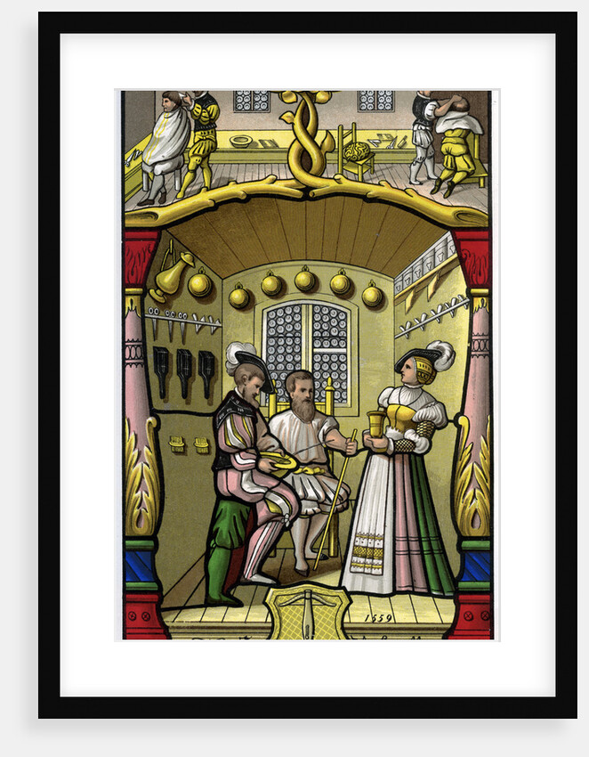 Barber and wigmaker by H Moulin