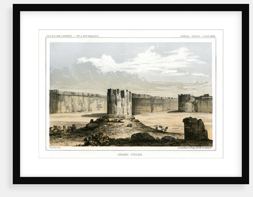 Grand Coulee, Washington, USA by Gustav Sohon