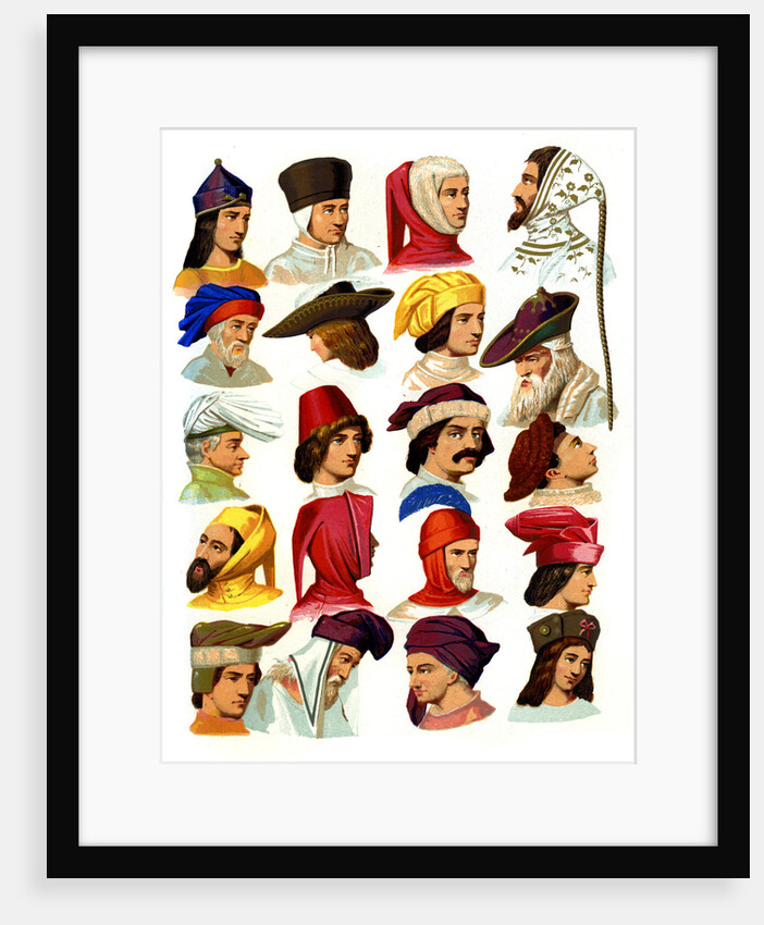 Men's hats of different classes of society by Thurwanger Freres