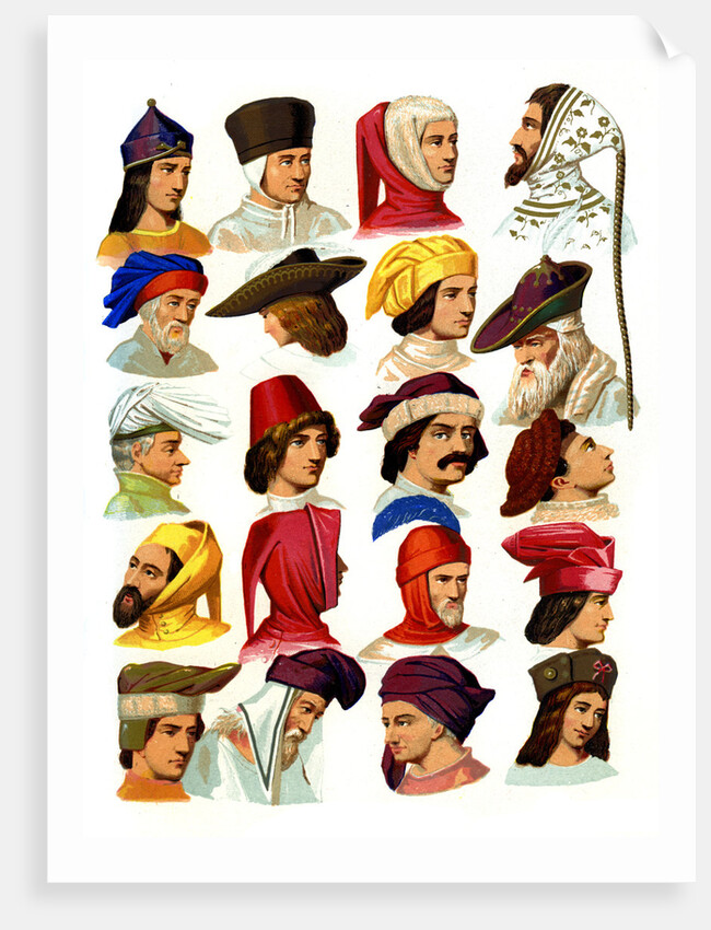 Men's hats of different classes of society by Thurwanger Freres