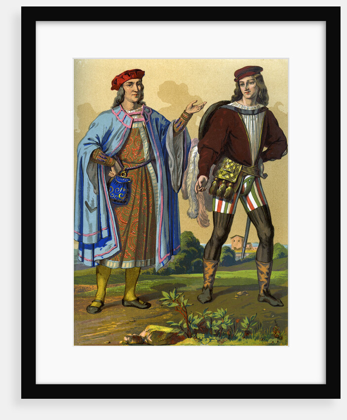 An English courtier of 1450 and an English gentleman of 1500 by Edward May
