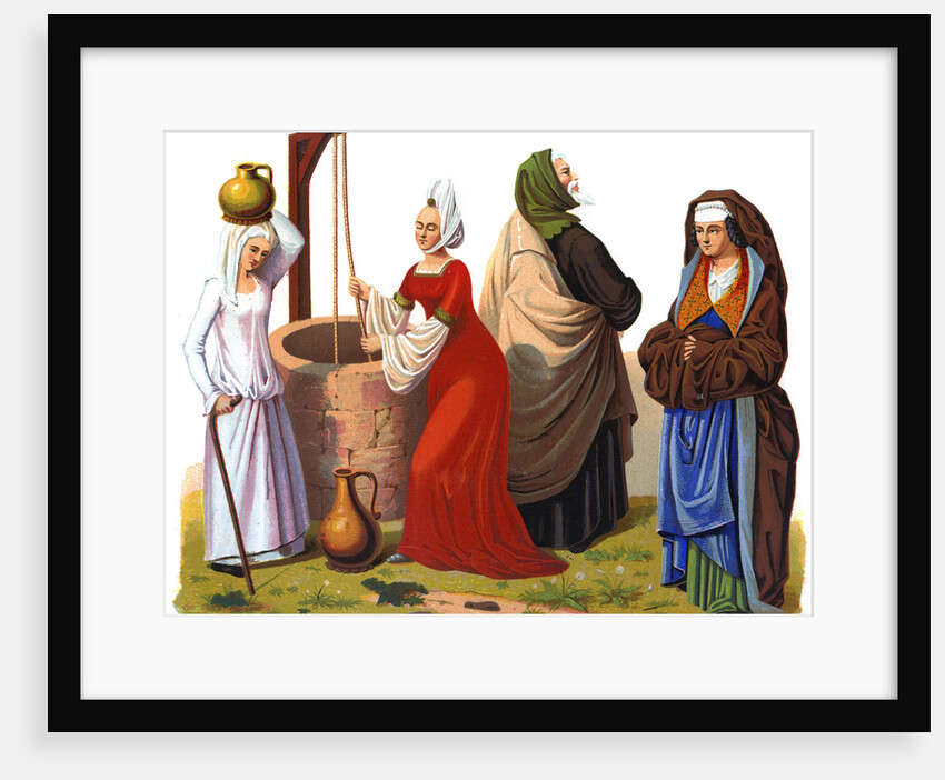 Women and a man from the 15th and 16th centuries by Thurwanger Freres