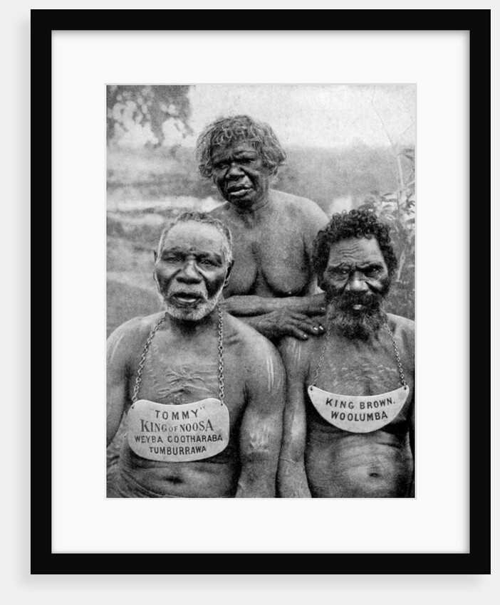 Three Aborigines from the coast tribes above Brisbane, Australia by Anonymous