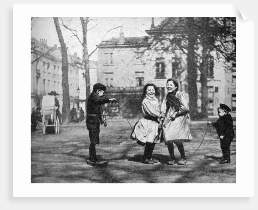 Children skipping in the Grand Place, Bruges, Belgium by FC Davis