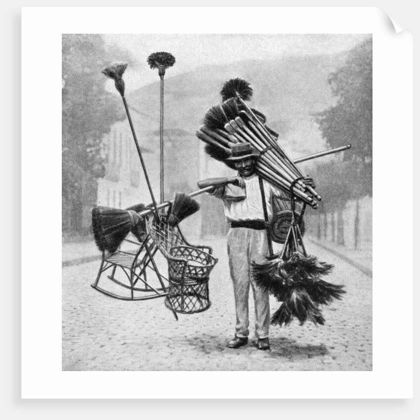 Broom vendor, Rio de Janeiro, Brazil by Anonymous