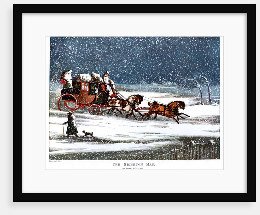 The Brighton Mail on Christmas Day by Henry Thomas Alken