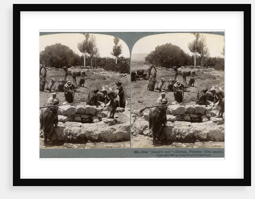 Joseph's Well, Dothan, Palestine by Underwood & Underwood