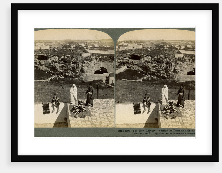 Jerusalem as seen from the Damascus Gate, Palestine by Underwood & Underwood