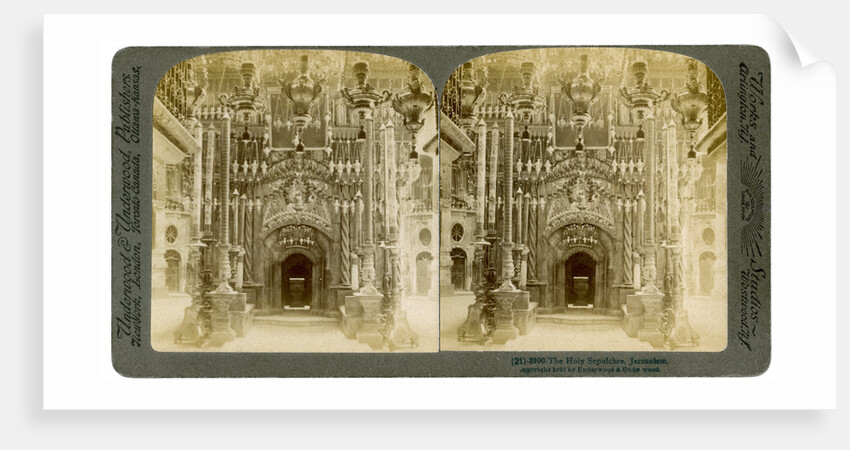 Church of the Holy Sepulchre, Jerusalem, Palestine by Underwood & Underwood