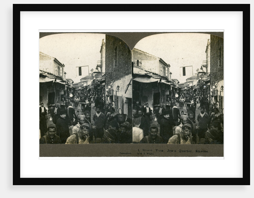 The Jewish quarter, Smyrna, Greece by ME Wright