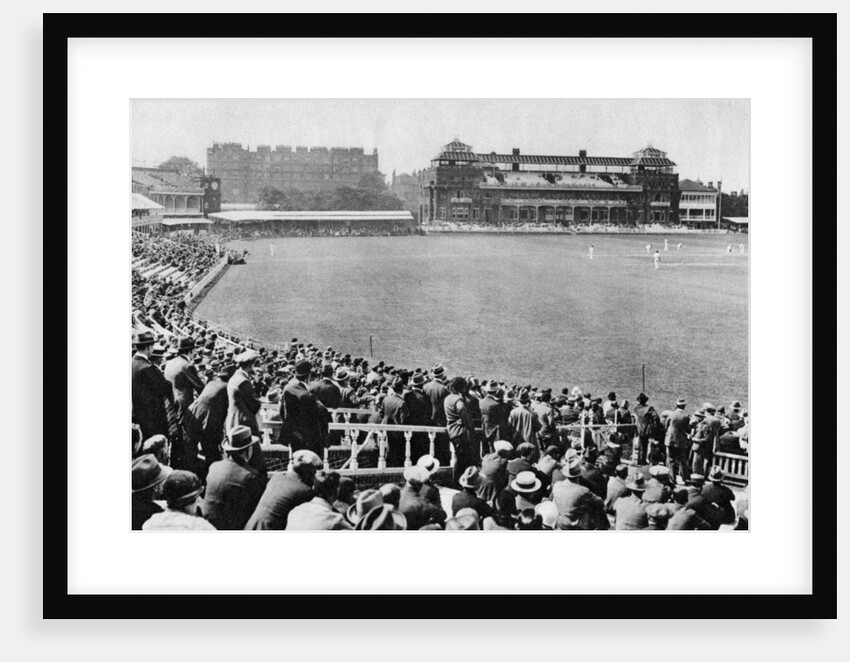 A cricket match, Lord's cricket ground, London by McLeish