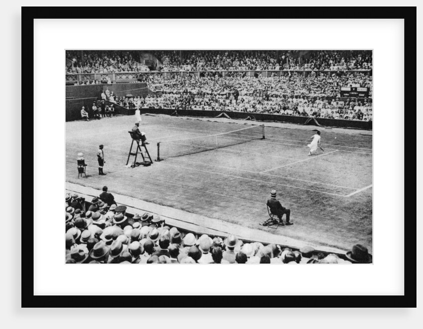 Suzanne Lenglen playing Miss McKane, Wimbledon, London by Anonymous