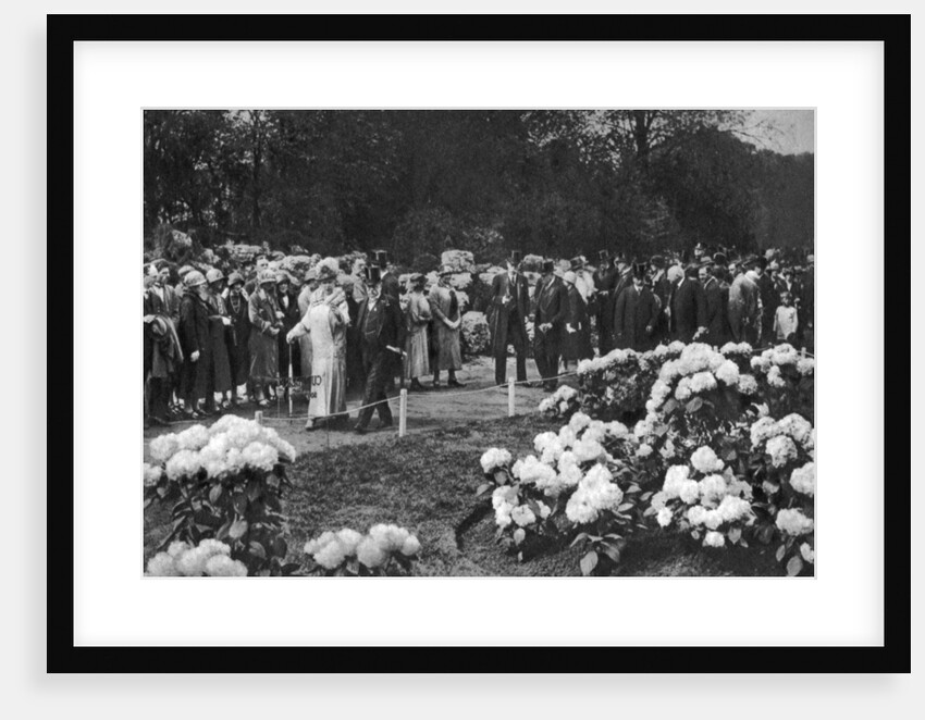 King George V and Queen Mary visit the annual spring flower show at Chelsea, London by Anonymous