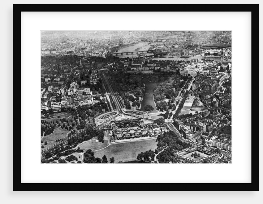 Aerial view of Buckingham Palace, London by Anonymous