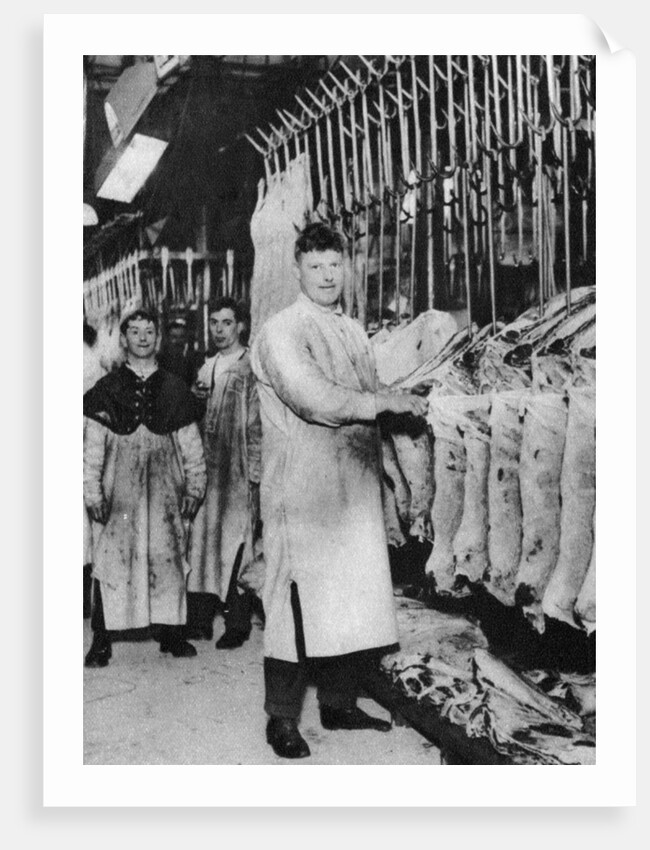 A meat porter, Smithfield Market, London by Anonymous