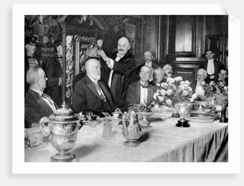 The coronation of the master of the Girdlers' Company, London by Anonymous