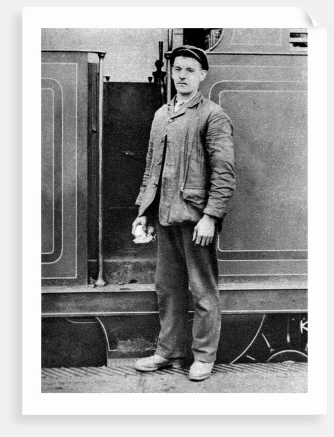 A train fireman, London by Anonymous