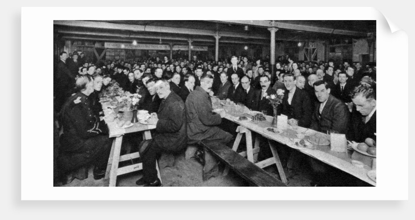 Dinner for the homeless, Church Army House, Westminster, London by Anonymous
