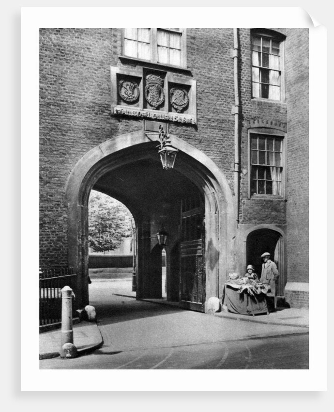 A Tudor gateway leading to Lincoln's Inn from Chancery Lane by McLeish