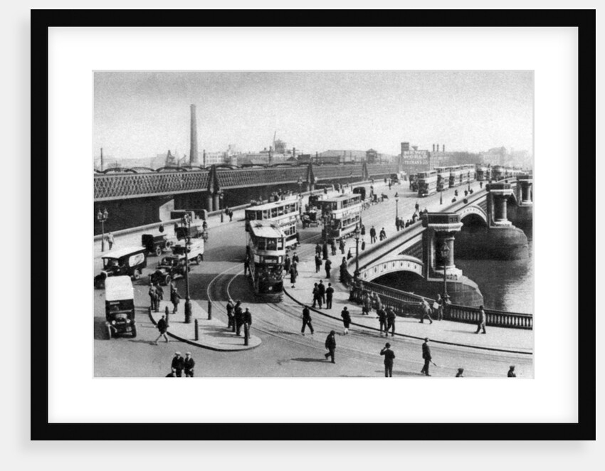 The two bridges at Blackfriars, London by Anonymous