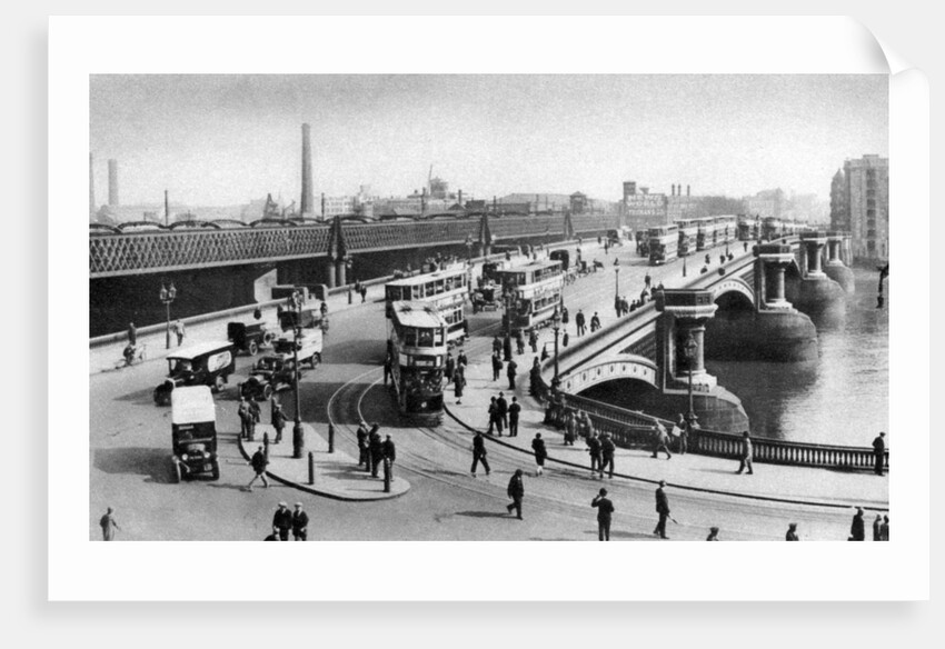 The two bridges at Blackfriars, London by Anonymous