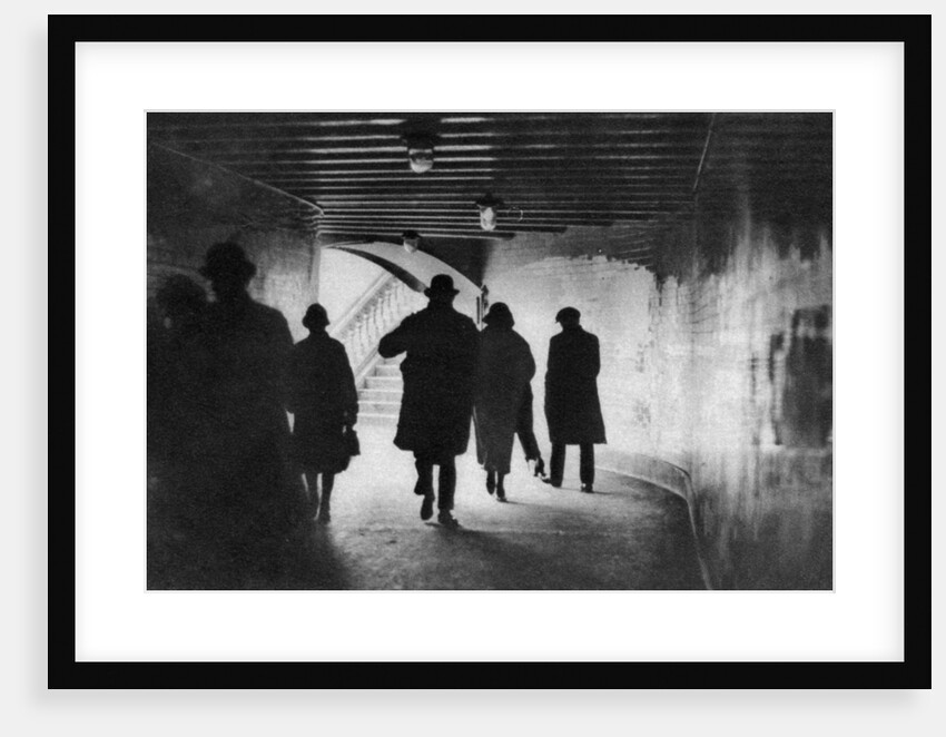 The mouth of a Thames-side subway, London by Anonymous