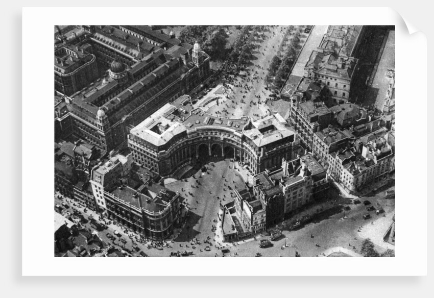 Crowds gathering in The Mall for the trooping of the colour, London by Anonymous