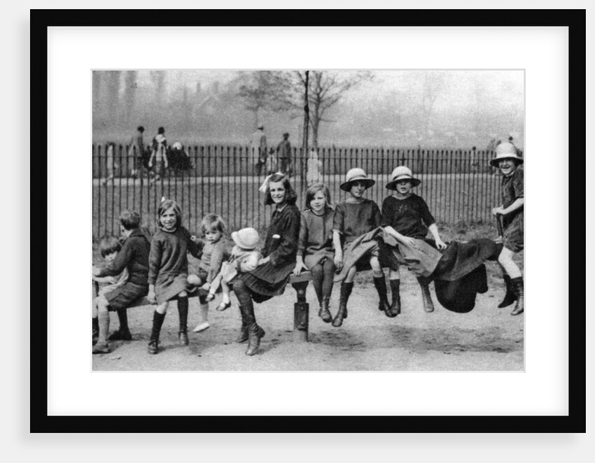 Children in a park, London by Anonymous
