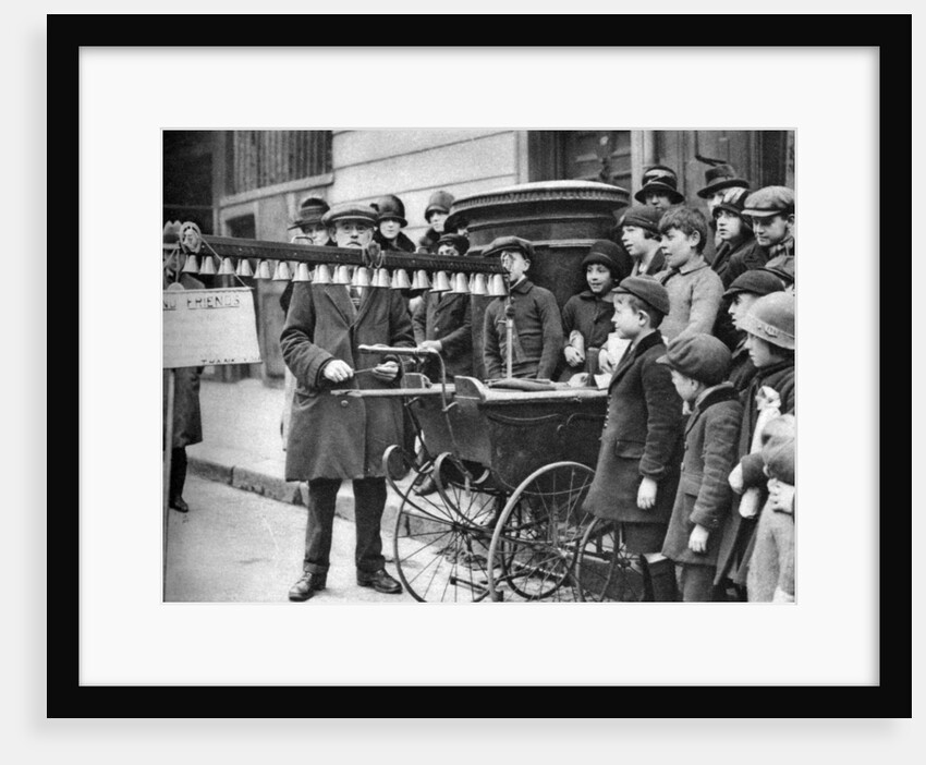 A bell busker, London by McLeish