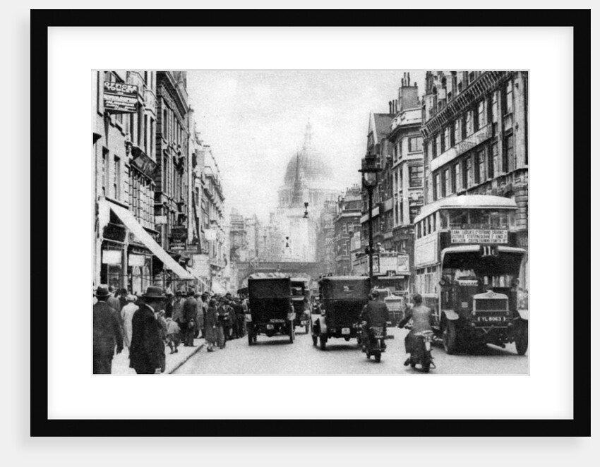 Fleet Street as seen from opposite Salisbury Court, London by Anonymous