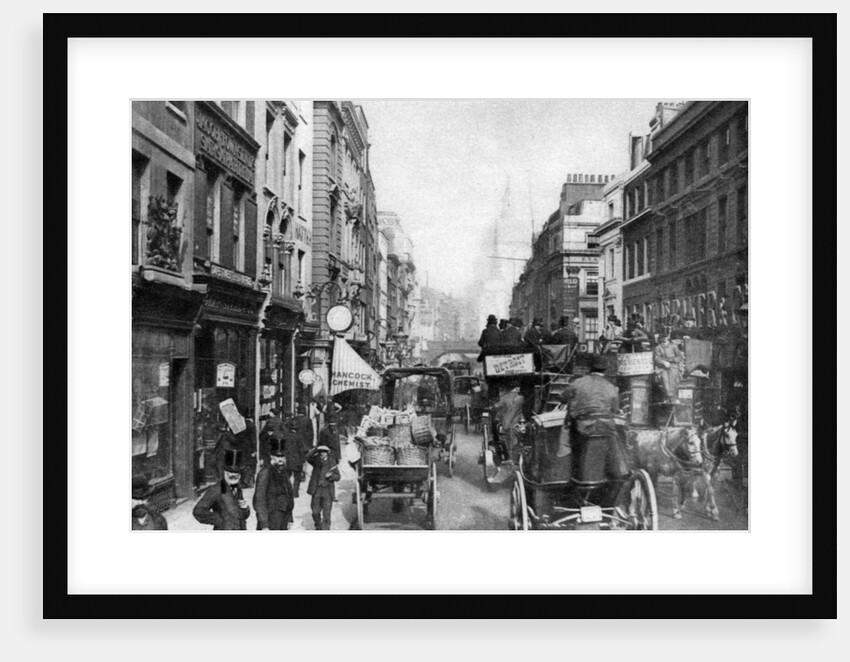 Fleet Street as seen from opposite Salisbury Court, London by Anonymous